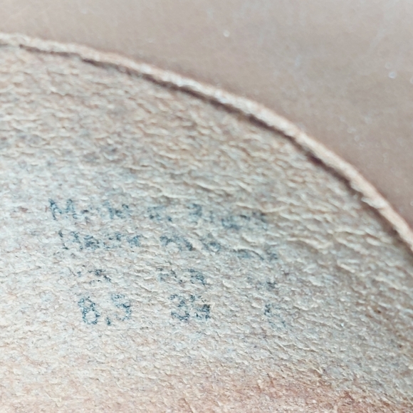 Aldo Cream Suede Leather Peep Toe High Block Heel Booties K152 - Picture 10 of 14